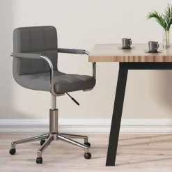 vidaXL Chaise pivotante de bureau Tissu