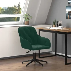 vidaXL Chaise pivotante de bureau Velours