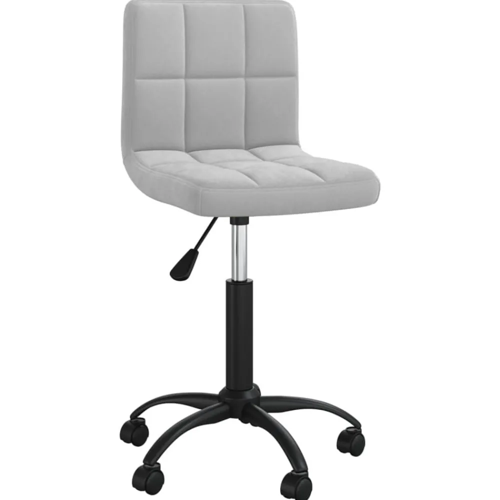 vidaXL Chaise pivotante de bureau Velours