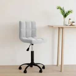 vidaXL Chaise pivotante de bureau Velours