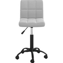 vidaXL Chaise pivotante de bureau Velours