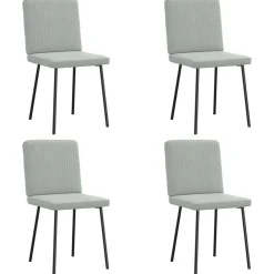 vidaXL Chaises à manger lot de 4 Velours