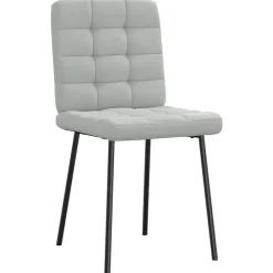vidaXL Chaises à manger lot de 4 Velours