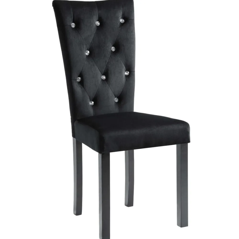 Fauteuils Et Chaises-vidaXL Chaises à manger lot de 2 Velours Noir