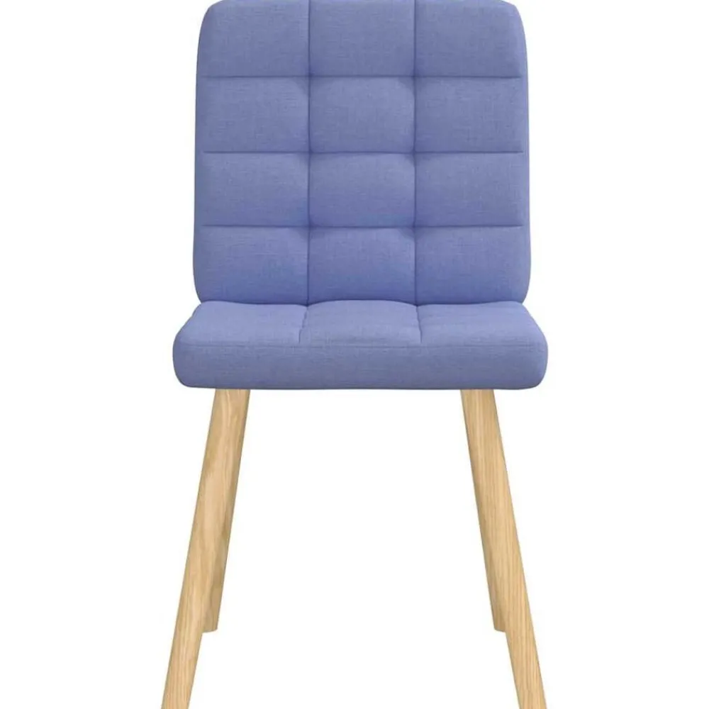 Fauteuils Et Chaises-vidaXL Chaises à manger lot de 2 tissu Bleu jean
