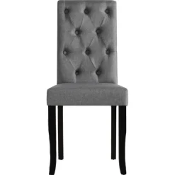 vidaXL Chaises à manger lot de 2 tissu