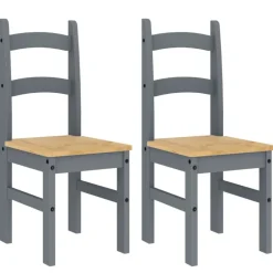 vidaXL Chaises à manger lot de 2 40x46x99 cm bois massif de pin