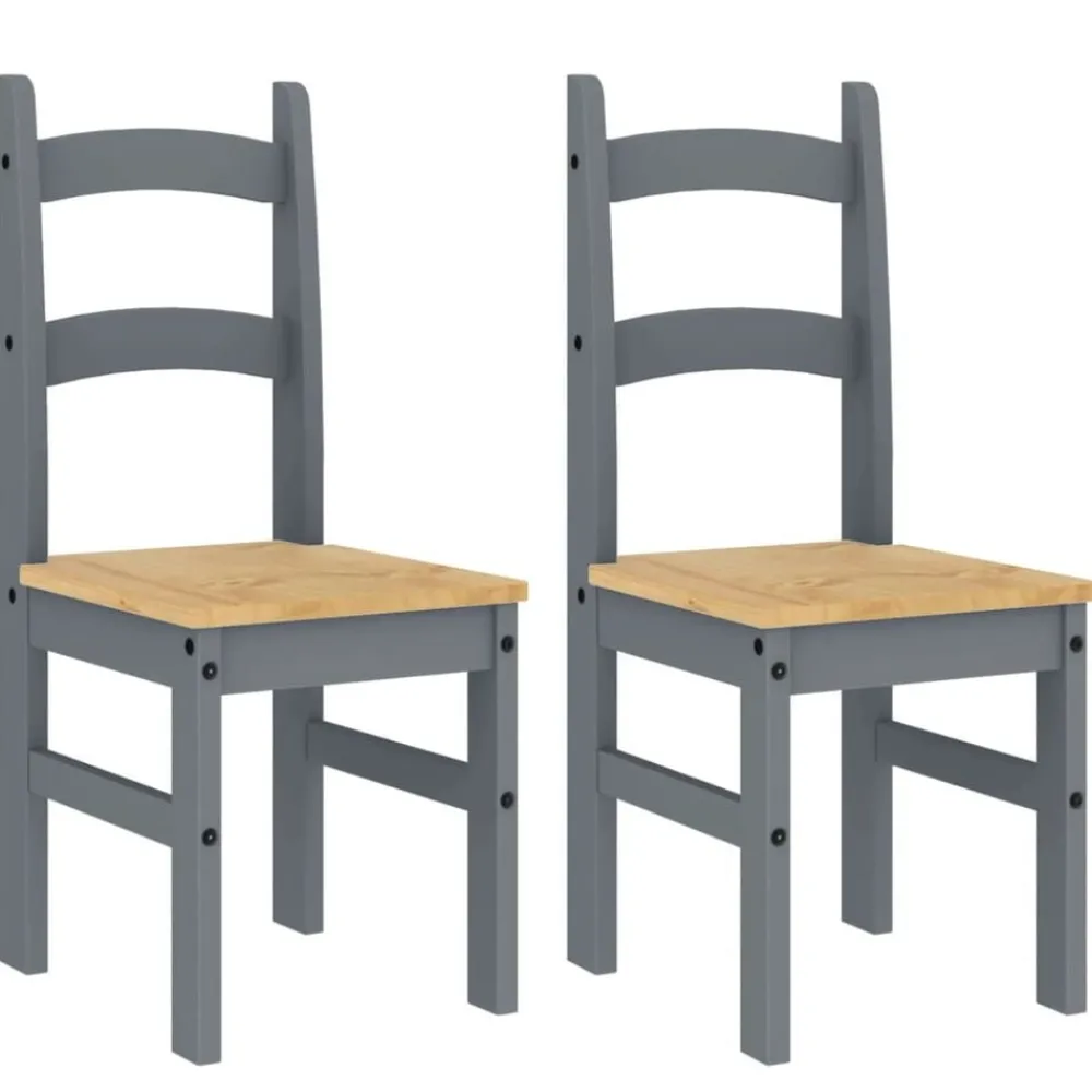 vidaXL Chaises à manger lot de 2 40x46x99 cm bois massif de pin