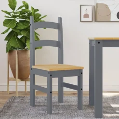 vidaXL Chaises à manger lot de 2 40x46x99 cm bois massif de pin