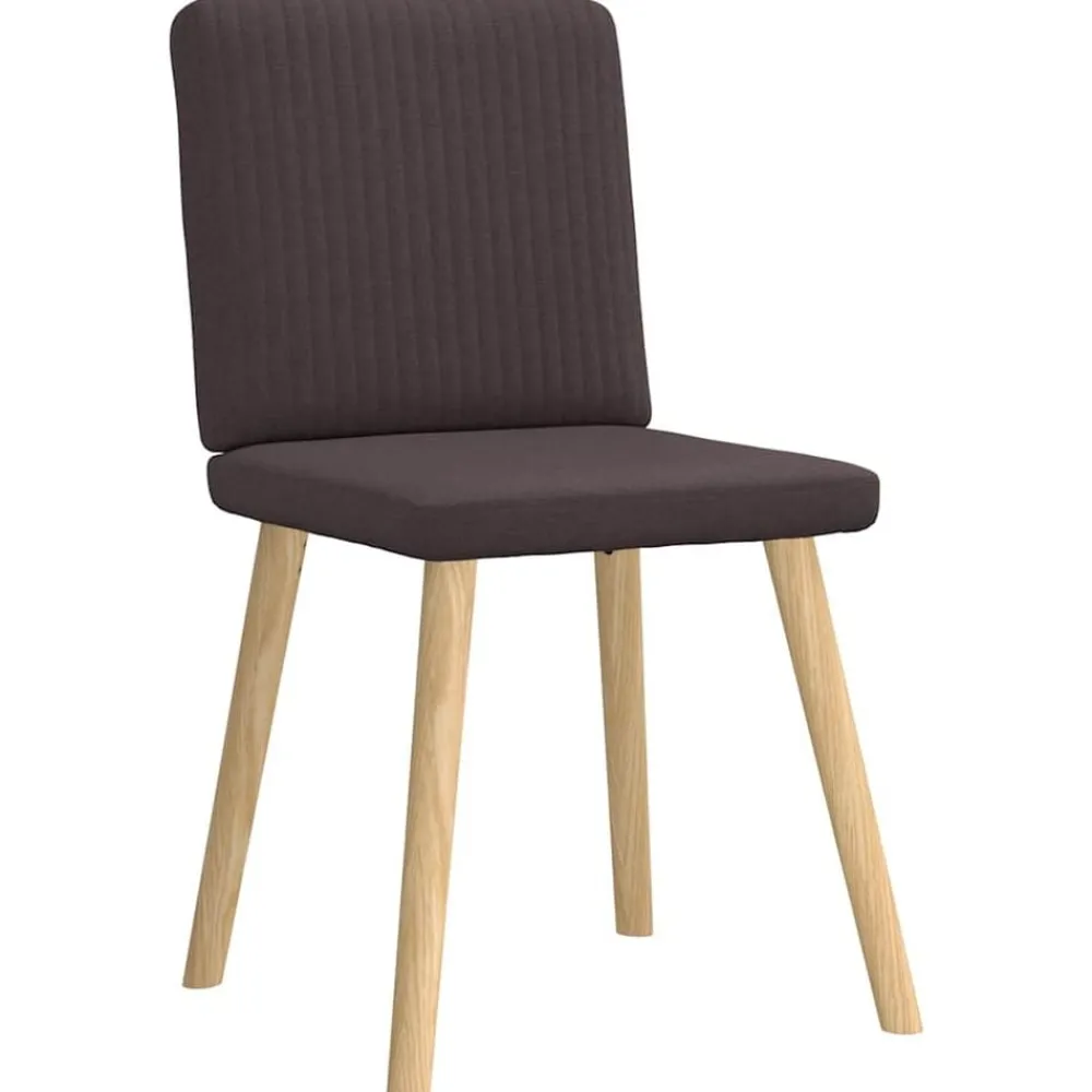Fauteuils Et Chaises-vidaXL Chaises à manger lot de 4 tissu Marron foncé