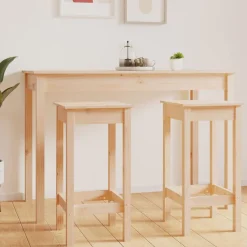 Fauteuils Et Chaises-vidaXL Chaises de bar lot de 2 40x40x78 cm bois de pin solide Naturel