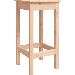 Fauteuils Et Chaises-vidaXL Chaises de bar lot de 2 40x40x78 cm bois de pin solide Naturel