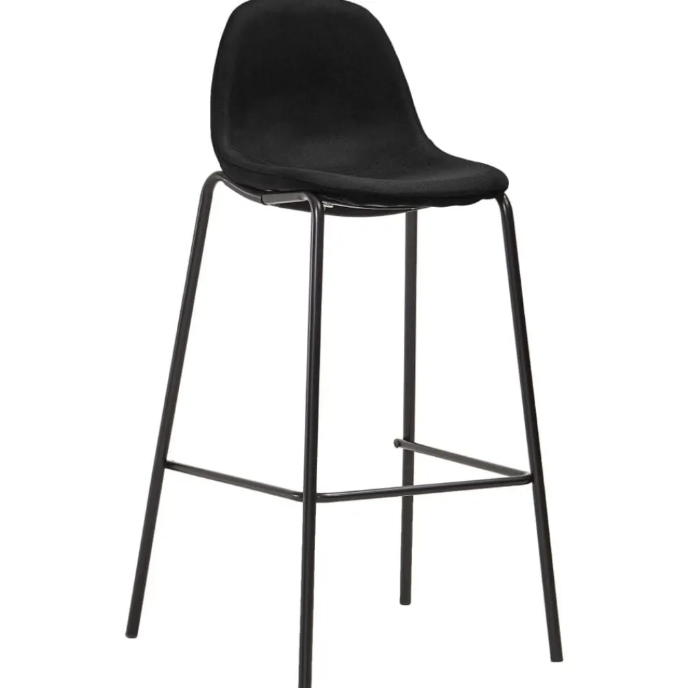 Fauteuils Et Chaises-vidaXL Chaises de bar lot de 6 tissu Noir