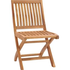 Mobilier De Jardin-vidaXL Chaises de jardin pliables lot de 2 Bois de teck massif