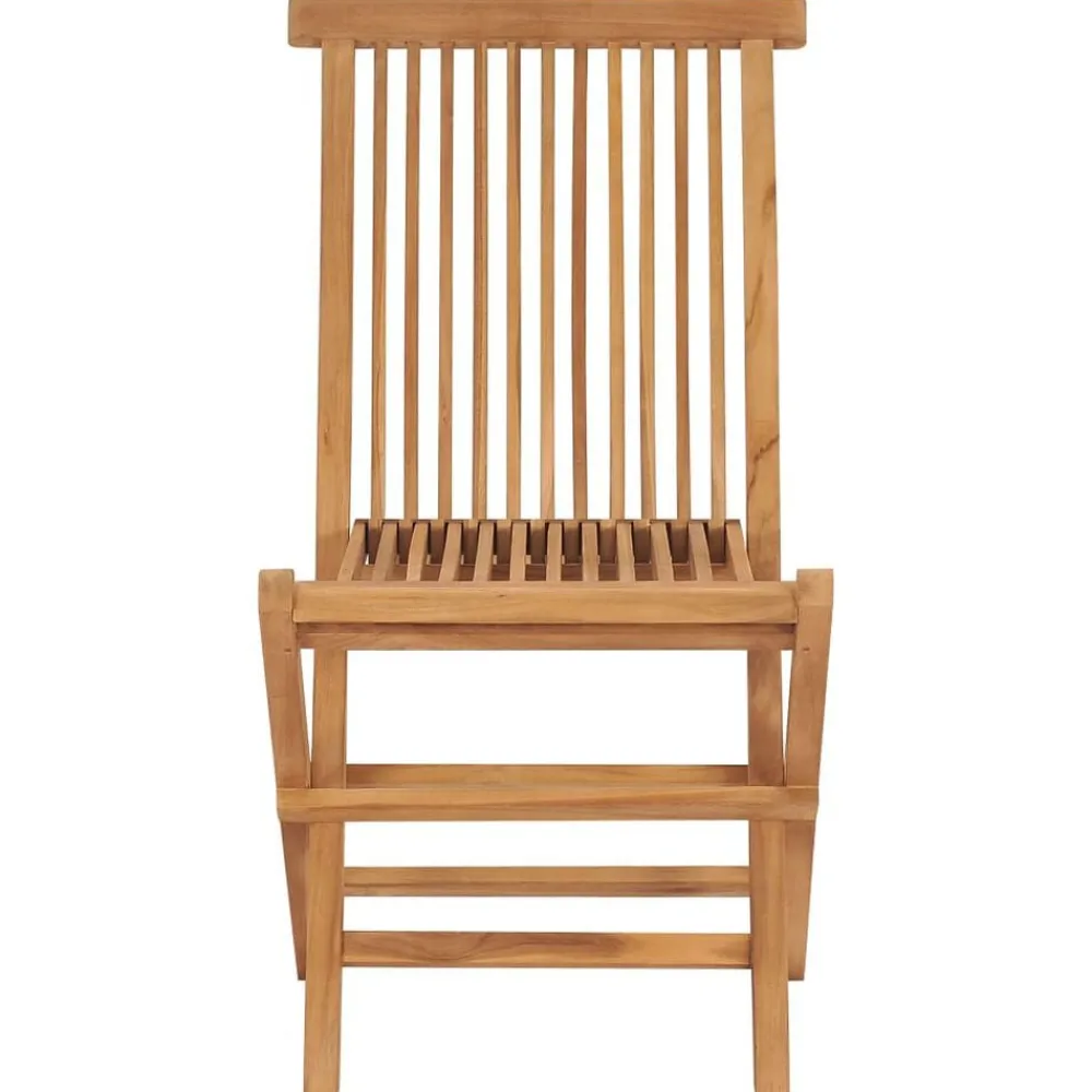 Mobilier De Jardin-vidaXL Chaises de jardin pliables lot de 2 Bois de teck massif