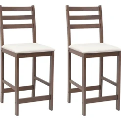 vidaXL Chaises de salle à manger 2 pcs Marron Clair