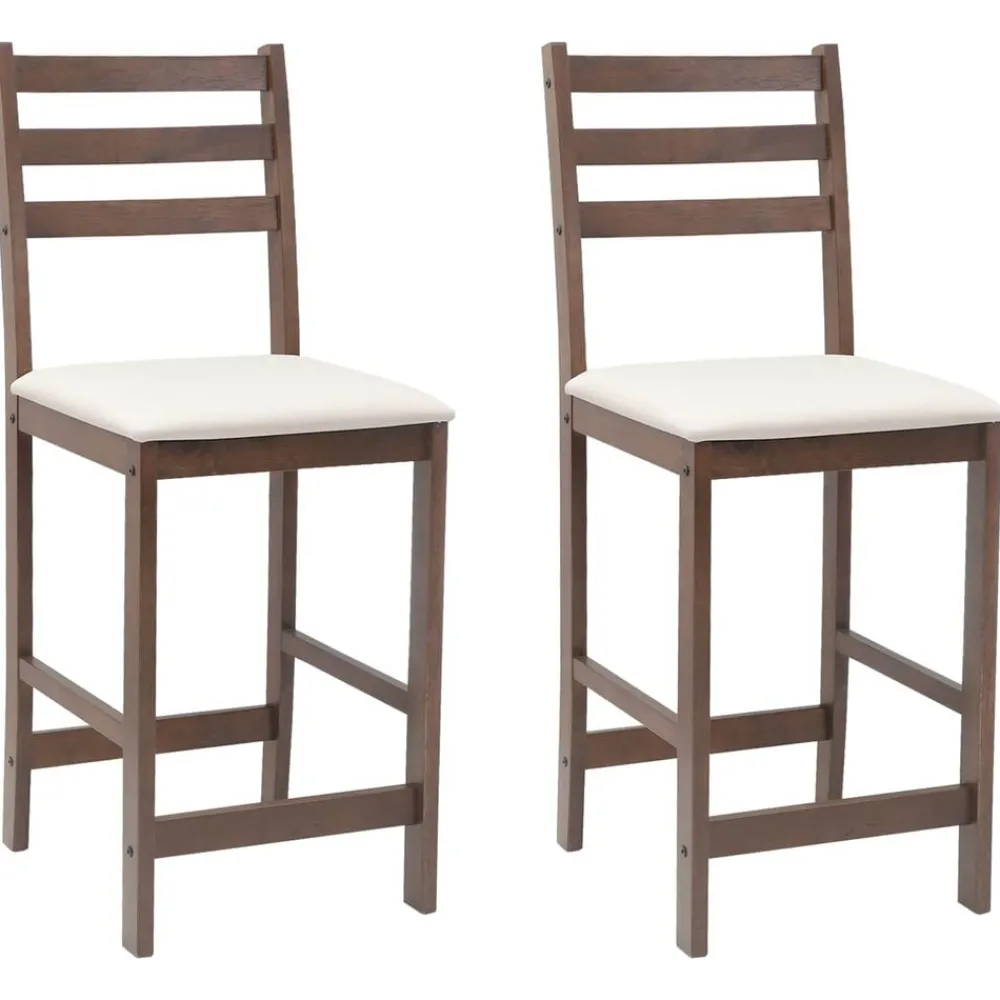 vidaXL Chaises de salle à manger 2 pcs Marron Clair