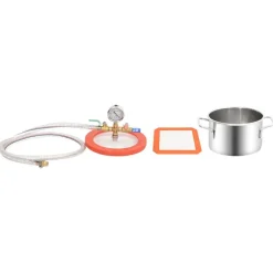 Accessoires De Quincaillerie-vidaXL Chambre à vide Inox 3,7 L