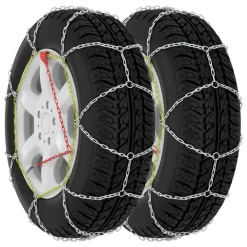 Pièces Détachées Pour Véhicules-vidaXL Chaînes antidérapantes 2 pcs 16 mm VUS 4x4 Taille 400