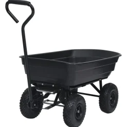 vidaXL Chariot à main à bascule de jardin 300 kg 75 L