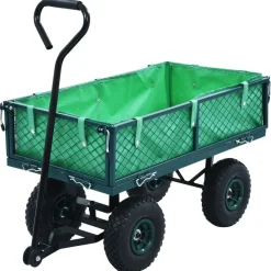 Outils-vidaXL Chariot à main de jardin 250 kg Vert