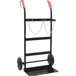 Outils-vidaXL Chariot à main Noir et Rouge 63 x 43,5 x 110 cm Acier