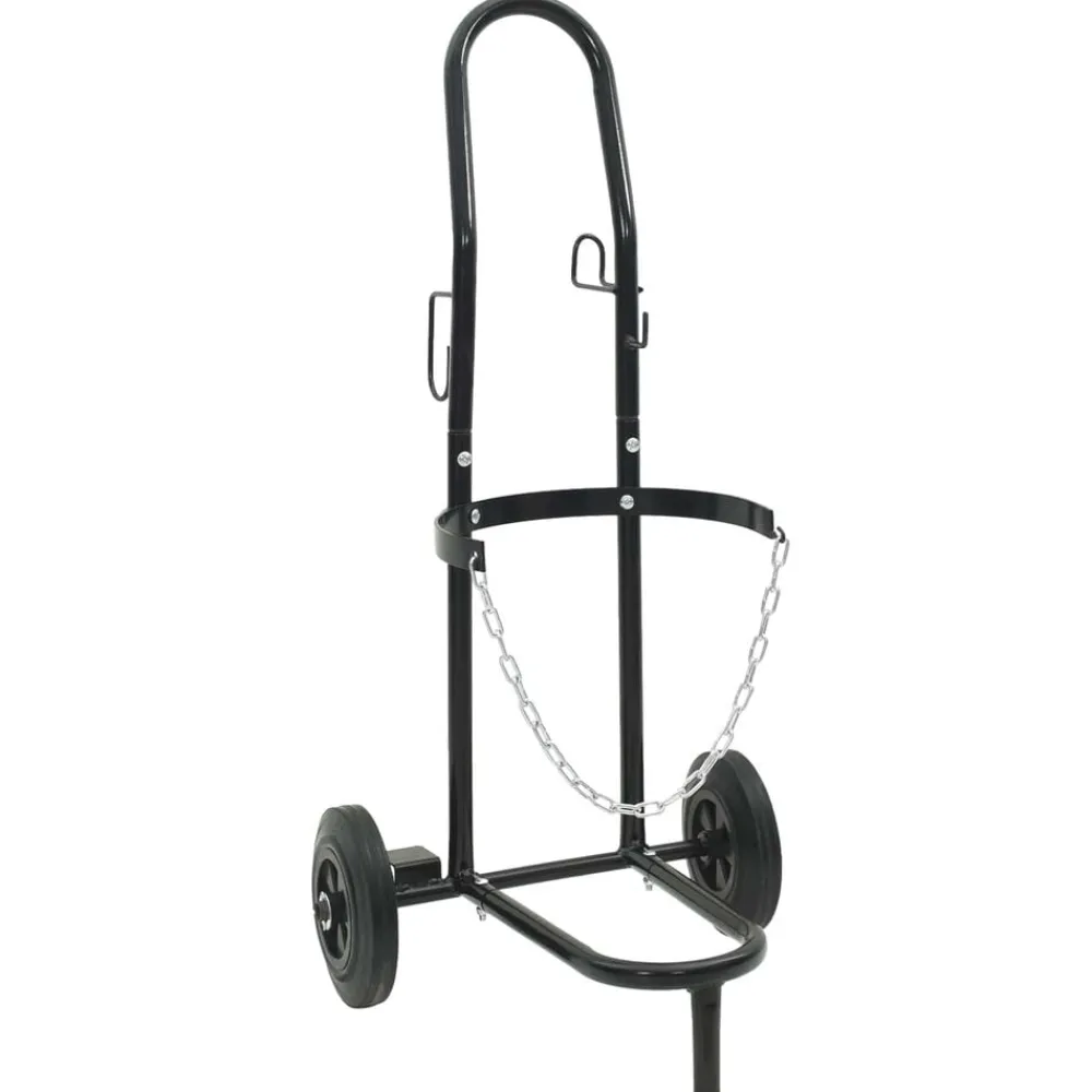 Outils-vidaXL Chariot à main Noir et Rouge 49 x 49 x 101 cm Acier