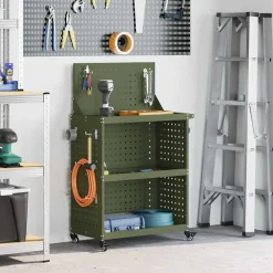 vidaXL Chariot à outils avec étagère 65 x 35 x 111 cm