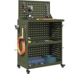 vidaXL Chariot à outils avec étagère 65 x 35 x 111 cm