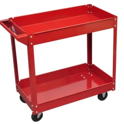 vidaXL Chariot à outils d'atelier 100 kg rouge