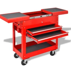 Outils-vidaXL Chariot à outils Rouge 70.5 x 37 x 71 cm Acier