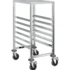 vidaXL Chariot à plateaux 6 bacs GN 39x55x87 cm acier inoxydable