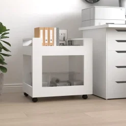 vidaXL Chariot de bureau 60x45x60 cm Bois d'ingénierie