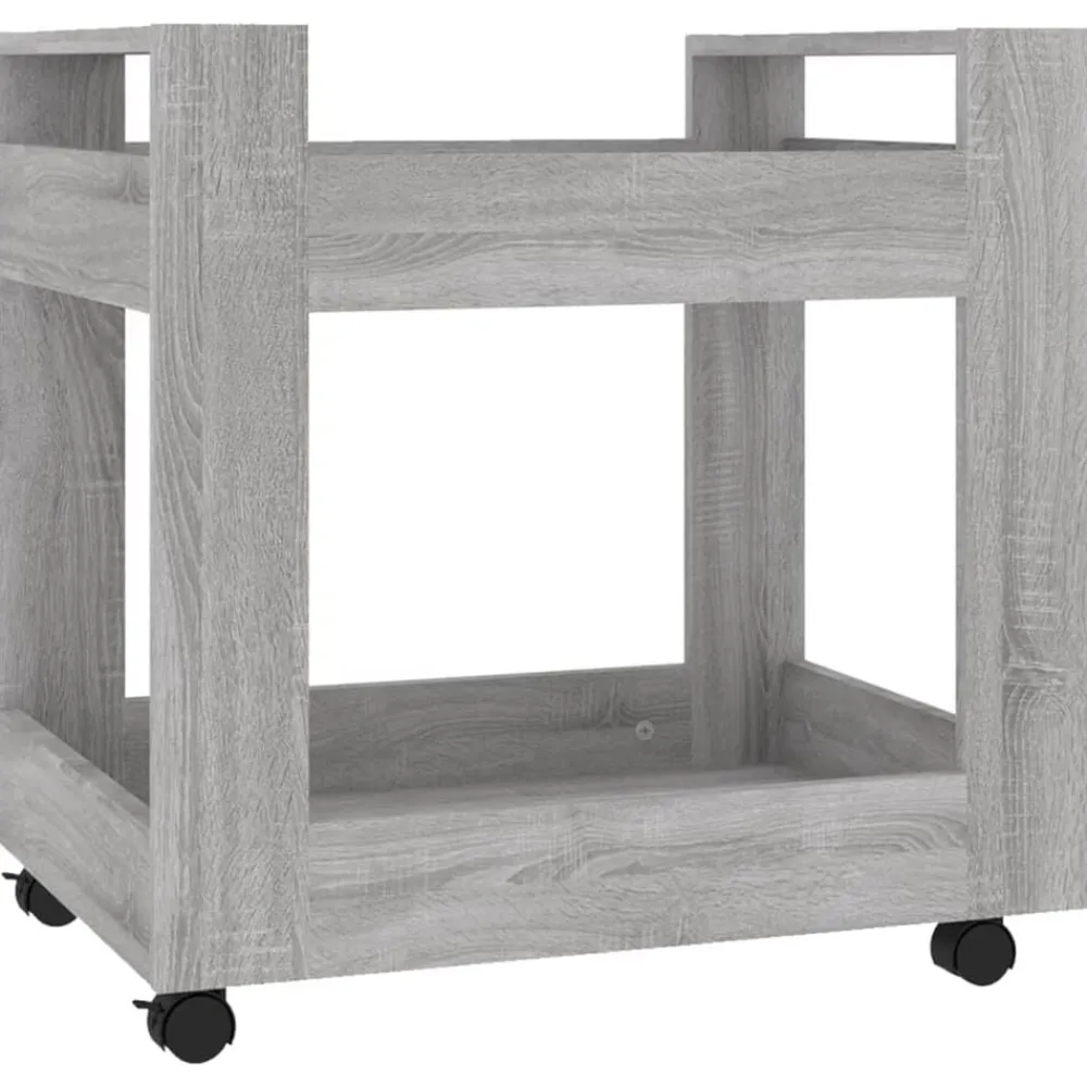 Chariots & Îlots-vidaXL Chariot de bureau 60x45x60 cm Bois d'ingénierie Sonoma gris