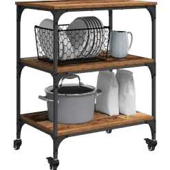 vidaXL Chariot de cuisine 60 x 41 x 76 cm