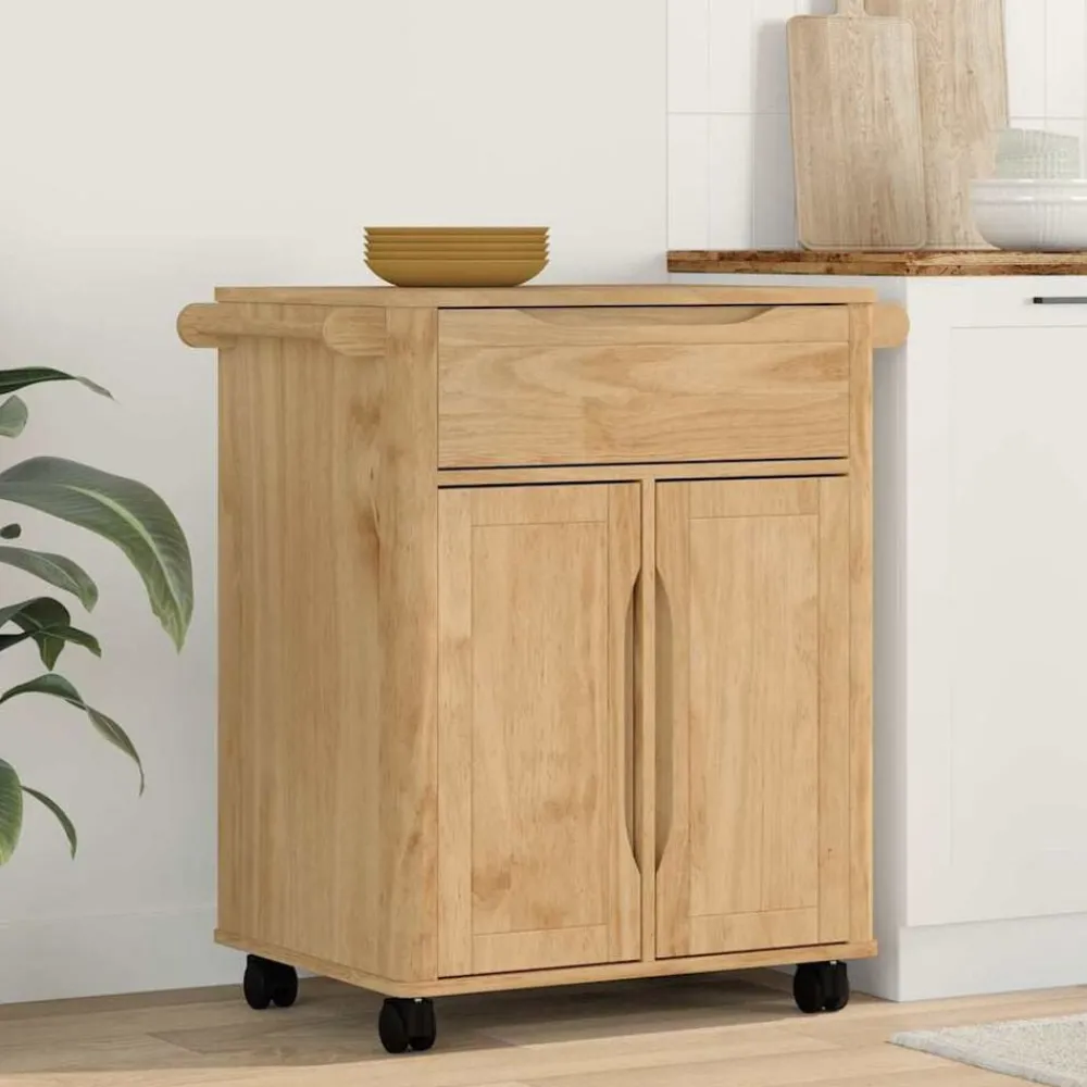 vidaXL Chariot de cuisine FLORO 72,5 x 45 x 80 cm