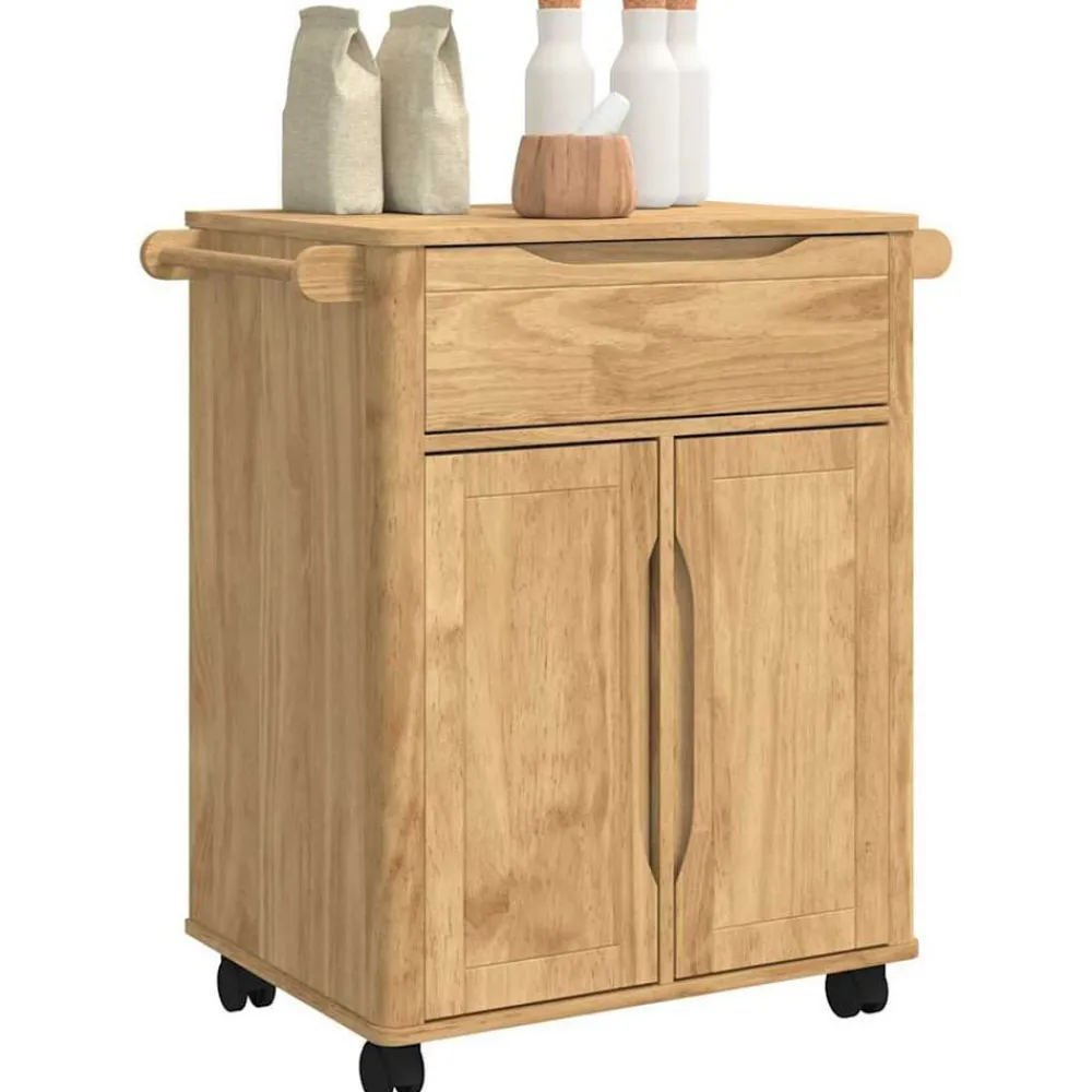 vidaXL Chariot de cuisine FLORO 72,5 x 45 x 80 cm