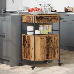 vidaXL Chariot de cuisine 56 x 43 x 89,5 cm