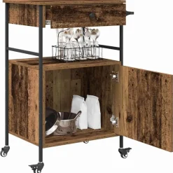 vidaXL Chariot de cuisine 56 x 43 x 89,5 cm