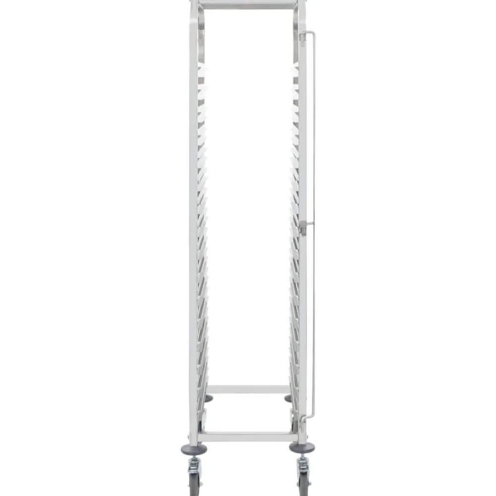vidaXL Chariot de cuisine pour 16 plateaux 38x55x163 cm Inox