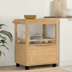 vidaXL Chariot de cuisine FLORO 72,5 x 45 x 80 cm