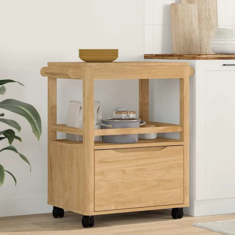 vidaXL Chariot de cuisine FLORO 72,5 x 45 x 80 cm