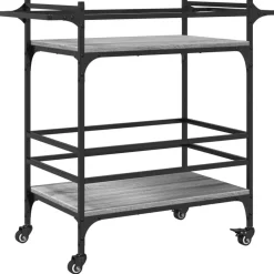 vidaXL Chariot de cuisine 82x40x78,5 cm bois d'ingénierie