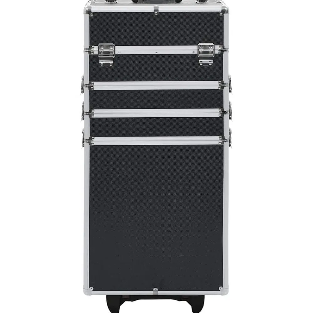 Bagages & Maroquinerie-vidaXL Chariot de maquillage Aluminium Noir