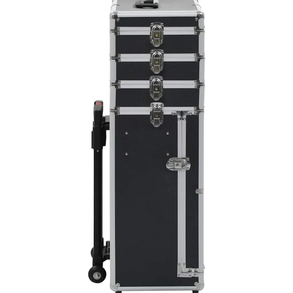 Bagages & Maroquinerie-vidaXL Chariot de maquillage Aluminium Noir