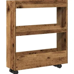 vidaXL Chariot de rangement étroit 3 niveaux