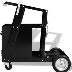 Accessoires De Quincaillerie-vidaXL Chariot de soudage avec 4 tiroirs Noir