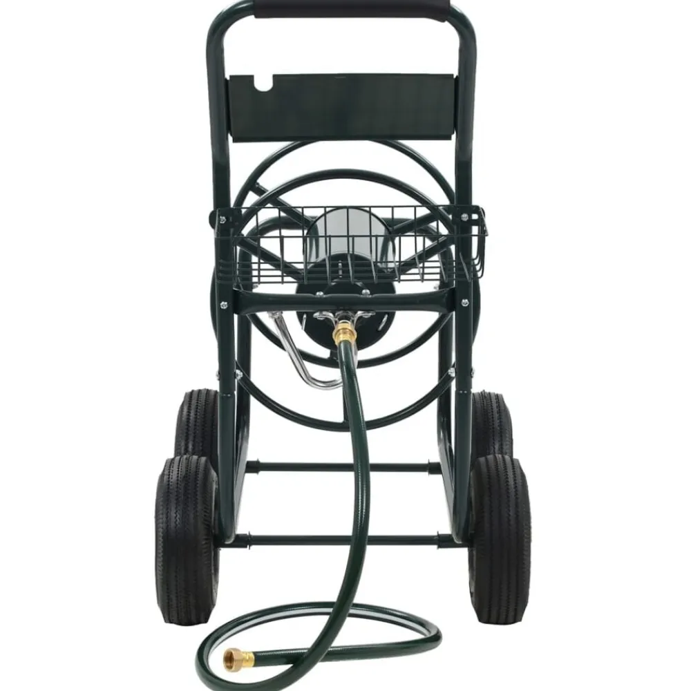 Accessoires De Quincaillerie-vidaXL Chariot dévidoir avec connecteur de tuyau 1/2" 75 m Acier
