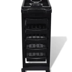 vidaXL Chariot en plastique pour salon de coiffure avec roues
