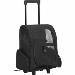 Articles Pour Animaux De Compagnie-vidaXL Chariot polyvalent pliable pour animaux de compagnie Noir